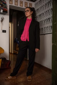 Image 1 of Completo gessato nero