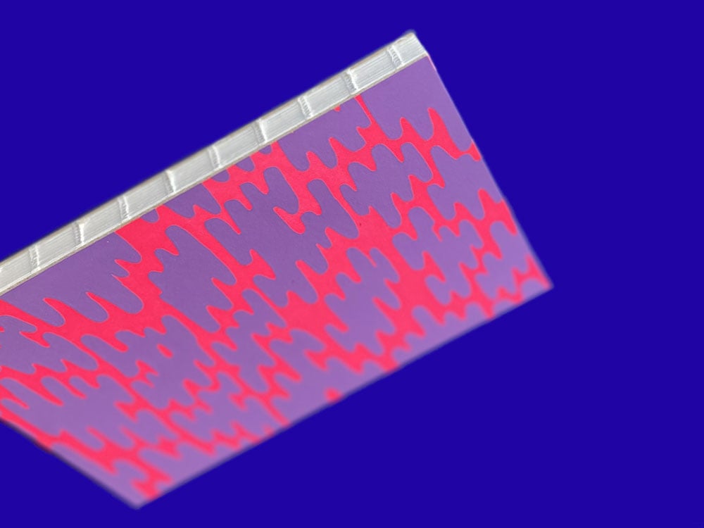 Image of NOTIZBUCH Pattern Neonpink / Lilac