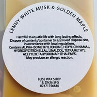 Image 2 of LENNY GOLDEN MAPLE & WHITE MUSK  Wax Melt Snap Bar Home Fragrance Laundry
