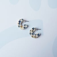 Image 3 of *NEW* Sky Checker Super Mini Hoop Earrings