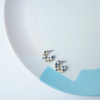Image 6 of *NEW* Sky Checker Super Mini Hoop Earrings