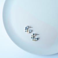Image 7 of *NEW* Sky Checker Super Mini Hoop Earrings