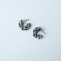 Image 3 of *NEW* Marble Terrazzo Super Mini Hoop Earrings