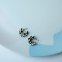 Image 6 of *NEW* Marble Terrazzo Super Mini Hoop Earrings