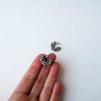 Image 4 of *NEW* Marble Terrazzo Super Mini Hoop Earrings