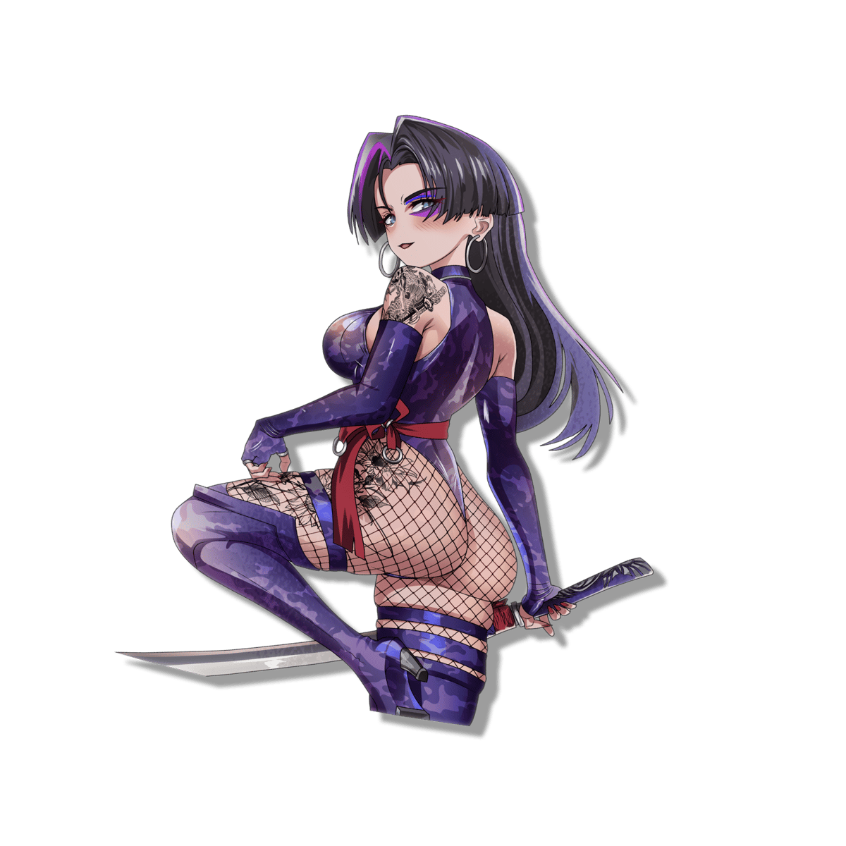 Image of Tatted Psylocke Sticker
