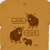 Image 3 of Wee Calf Mustard T-shirt
