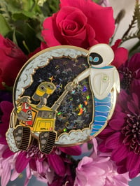 Image 1 of “Stardust Romance” moving glitter quicksand pin! 