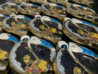 Image 3 of “Stardust Romance” moving glitter quicksand pin! 