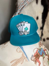 Turquoise cards hat ♠️