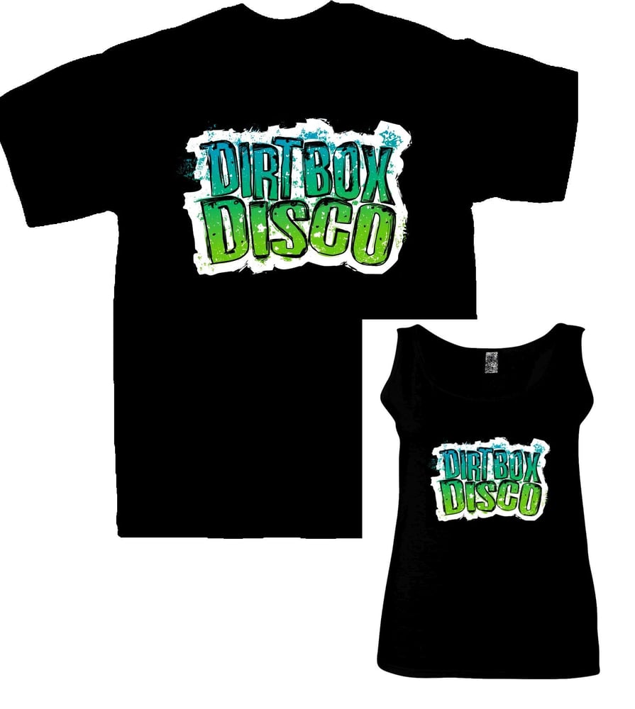 Image of Dirt Box Disco - Green/Blue 'Logo' - T-Shirt or Ladies Vest