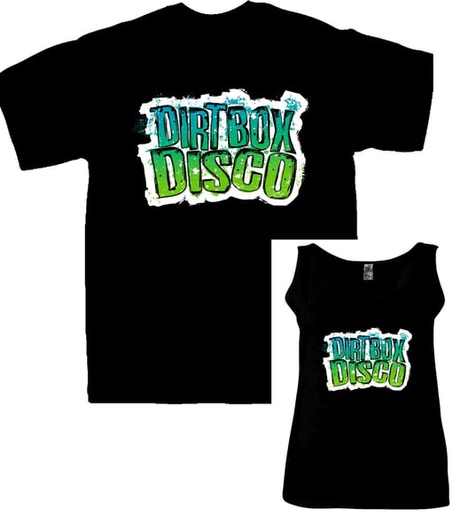 Image of Dirt Box Disco - Green/Blue 'Logo' - T-Shirt or Ladies Vest