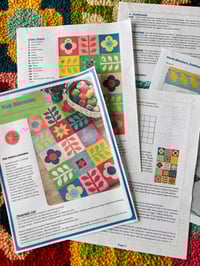 Image 7 of Mod Blossoms Punch Needle Rug PDF Pattern