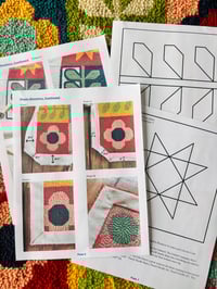 Image 8 of Mod Blossoms Punch Needle Rug PDF Pattern