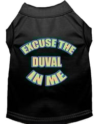 Image 2 of Pet T-Shirt "Duval Multi" (Black) w/"Quotations"