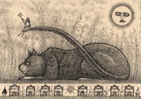 'Feather Tail' Original Drawing