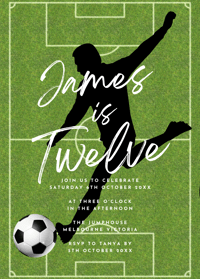 Image 1 of Soccer Birthday Invitation