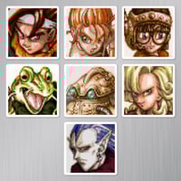 Image 1 of Chrono Trigger Character Portraits Magnet Set (7 Pieces) [LIMITED]