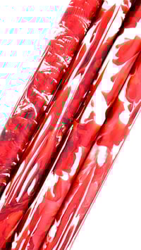 Image 1 of Chevy Bel Air Bespoke blanks, pressure cured with candy apple red, India ivory pigments & dyes