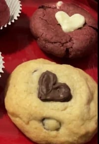Chocolate Chip & Red Velvet Cookies