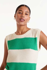 Image 5 of Top de rayas verdes de CF