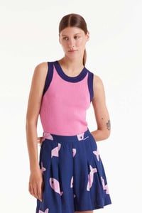 Image 1 of Top tirantes bicolor  rosa y azul de CF