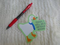 Serious Goose Sticker - 4in.