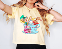 Image 2 of Tea Party Crop Boxy Tee