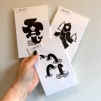 The Unfindables Mythical Creatures Letterpress Prints (set of 3)