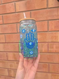 Image 1 of Custom snow globe tumbler 