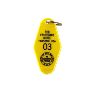 Fruitcake Hotel Vintage Style Keychain