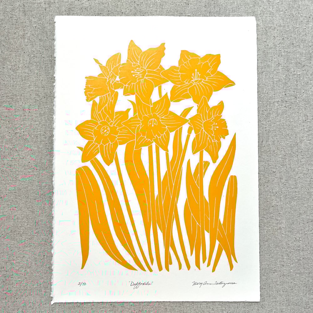 Image of Daffodils (on creamy white paper)