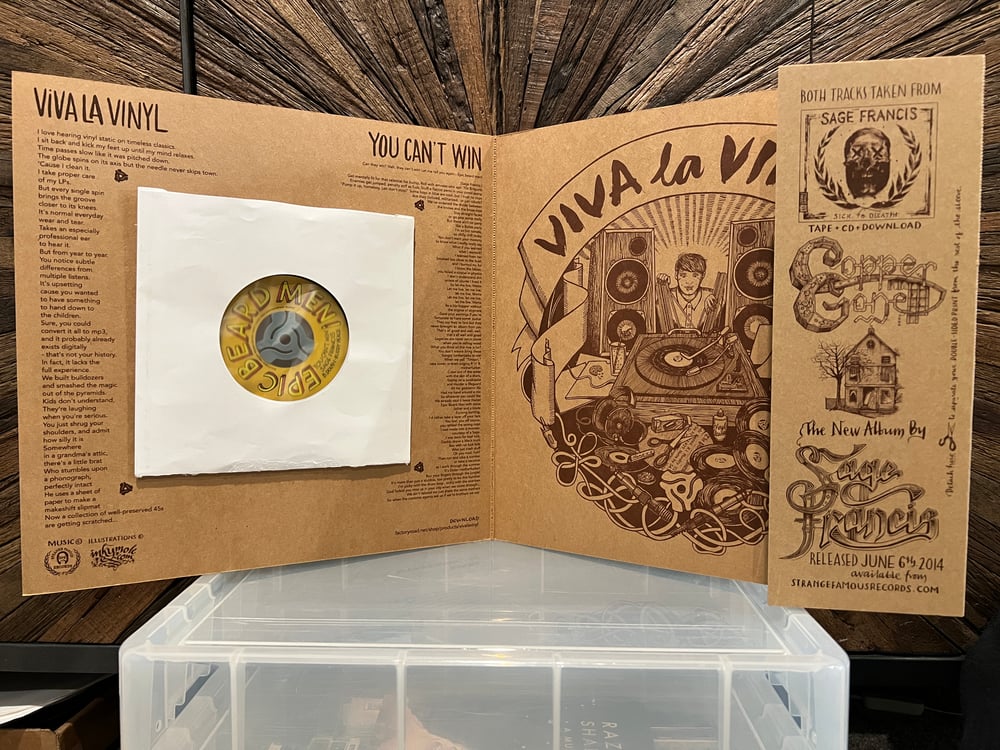 Sage Francis, Epic Beard Men – Viva La Vinyl  7"(2014)
