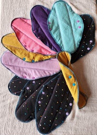Image 1 of Linen Regular Pads- Set of 10 in Cosmic Hues