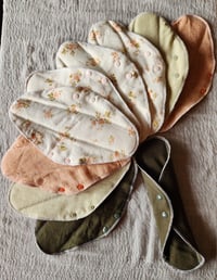 Image 1 of Linen Regular Pads- Set of 10 in Afternoon Tea