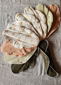 Image 4 of Linen Regular Pads- Set of 10 in Afternoon Tea