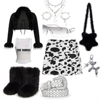 Black Cow aesthetic Y2K