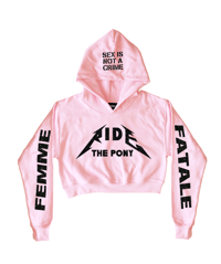RIDE THE PONY CROPPED HOODIE