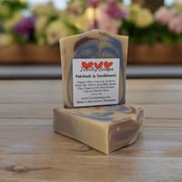Patchouli Sandalwood Goat Milk & Tallow Soap Bar, Homemade Organic Oil Artisan Handmade Cold Process