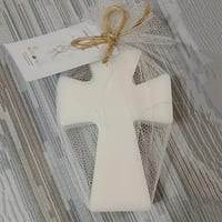 Image 4 of Blessing Cross Candle – Handcrafted Soy Wax for Religious Ceremonies & Favors