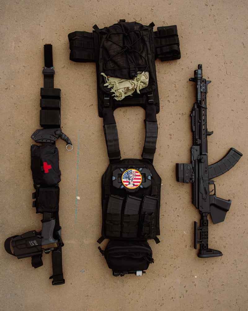 Image of USA Gun Girl Patch 