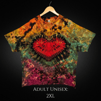 Image 1 of Rainbow Tie Dye (2XL) Adult T-shirt