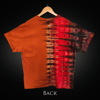 Image 2 of Ice Dyed Color Block Pleated Pattern Adult (XL) Unisex T-shirt