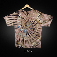 Image 2 of Classic Spiral Galaxy Ice Dyed Adult (Lrg) Unisex T-shirt