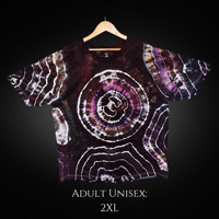 Image 1 of Ice Dyed Purple Geode Adult (2XL) Unisex T-shirt
