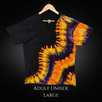 Image 1 of Reverse Tie Dye Adult (Lrg) Ice Dyed T-shirt