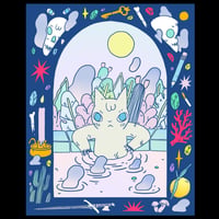 Image 2 of Cat in Water Poster