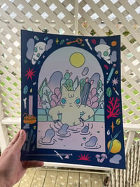 Image 3 of Cat in Water Poster