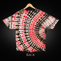 Image 2 of Ice Dyed Red Green & Brown Adult (XL) Unisex T-shirt