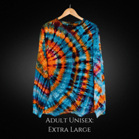 Image 1 of Ice Dyed Vans Long Sleeve Mens (XL) T-shirt 
